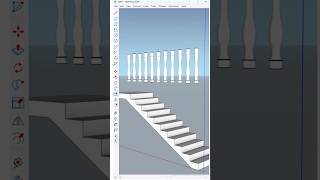 How to create a curved staircase railing in SketchUp Loving the classic touch it adds to any space [upl. by Syck]