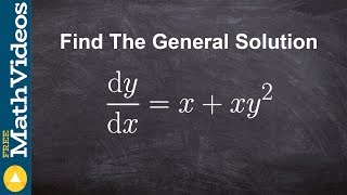 How to determine the general solution to a differential equation [upl. by Evelc]