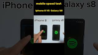 Iphone 8 vs Samsung Galaxy S8 😃☠️mobile speed test ☠️☠️😃 [upl. by Vidal]