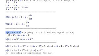 Using Method of Characteristics To Solve the Advection Equation [upl. by Xanthe]