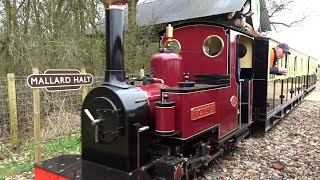 MEASE VALLEY RAILWAY COMPLETE ON BOARD POV OF NEWLY EXTENDED LINE AT STATFOLD BARN RAILWAY 160324 [upl. by Ames]