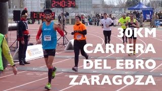 30KM CARRERA DEL EBRO ZARAGOZA 2015  ¡Por el campo de maniobras del ejército [upl. by Alioz125]