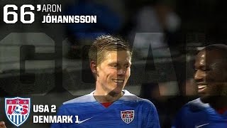 MNT vs Denmark Aron Johannsson Goal  March 25 2015 [upl. by Ragde612]