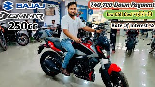 New Bajaj Dominar 250 E20 Bs6 2O Review♥️ Down Payment amp EMI Cost महीने की👍Document✔️Loan Detailed [upl. by Auoz]