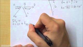 Solving a Truss Part 4 [upl. by Eniawd]