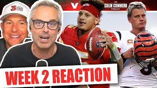 Reaction to BengalsChiefs SaintsCowboys 49ersVikings JetsTitans Packers  Colin Cowherd NFL [upl. by Immak]