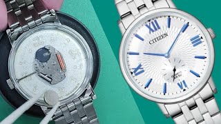 How to change the battery on a Citizen BE917072A watch  Caliber 1045 [upl. by Ainadi60]