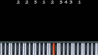 How to play Ode To Joy on Piano  Playing Music By Numbers Piano Lesson [upl. by Aisatsan]