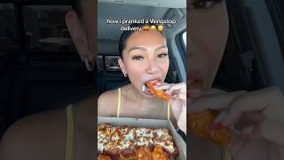 how i pranked a Wingstop delivery prank prankvideo fanvideo wingstop wingstopranch wingstop [upl. by Ganley]