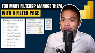 How to create a FILTER PAGE to manage multiple filters across different pages  Power BI Guide 2022 [upl. by Aner]