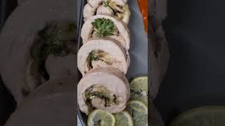 Chicken roulade newrecipe Let me know in the comments for the full video roulade shortvideo [upl. by Nagol]