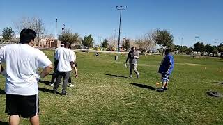 Semi Pro football tryouts in Palmdale at Marie Kerr 3272021 [upl. by Nalyak]