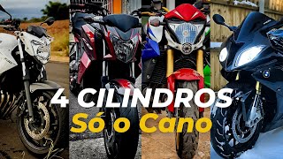 Compilado Motos 4 cilindros SÓ O CANO [upl. by Nalyorf]