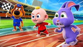 Let’s Run a Race 🤾‍♂️  Sports Songs ⛳️🥇  Funny Kids Song  More Nursery Rhymes amp Baby Songs [upl. by Haukom638]