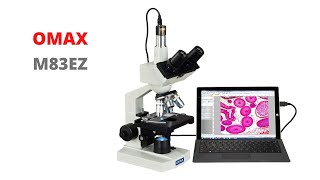 OMAX M83EZ quotMicroscopio Biológico Trinocular Compuesto con Cámara Digital USBquot [upl. by Merton322]