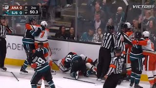 Trevor Zegras Scrum Goal Ducks Highlights 10122024 at San Jose Sharks [upl. by Valenza]