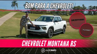 Chevrolet Montana RS 2024 vale pagar pelo visual [upl. by Kemble613]