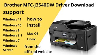 Brother MFCJ3540DW Driver Download and Setup Windows 11 Windows 10Mac 13 Mac 12 Mac 11 [upl. by Jareb229]