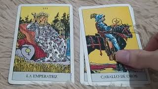 La emperatriz combinación con todos los arcanos menores del tarot copas oros bastos espadas [upl. by Sang]