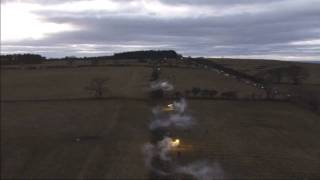 Hadrians Wall lit by volunteers [upl. by Gretchen260]