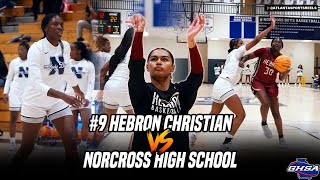 Nationally ranked Hebron Christian vs TOUGH Norcross girls squad I Girls basketball highlights [upl. by Niletak]