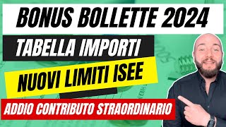 BONUS BOLLETTE LUCE E GAS 2024 quali importi e come fare domanda [upl. by Arias]