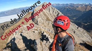 Alpinism  Pic de Jallouvre via Voie des Cristaux  Arête 🇫🇷 [upl. by Uund]