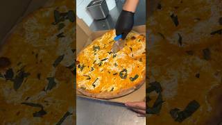 The VODKA PIZZA at Rocco Pizza  BedStuy 🇮🇹🍕🔥 BESTFOODFOODIES italian cheese vodka pizza [upl. by Attenhoj]