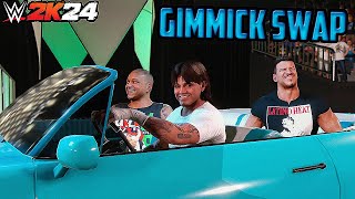 10 Funniest GIMMICK SWAP in WWE 2K24 [upl. by Nealon83]