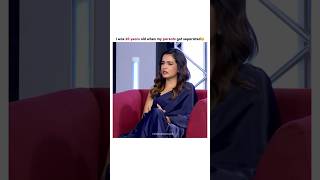 Hira Khan Talk About Her Parents Divorce 🥹shortsfeed ytshorts shortsviral [upl. by Marston]