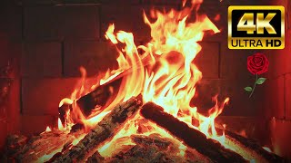 ✩🔥 Cozy Fireplace 4K 12 HOURS Fireplace with Crackling Fire Sounds Fireplace Ambience 🔥✩ [upl. by Koball468]