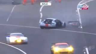 24H of Le Mans Allan Simonsen Incidente fatal crash aston martin 2013 [upl. by Kata]