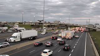 5 mins traffic hwy 401 toronto NOV 6 2024 TORONTO highway vehicle cars road shorts viral [upl. by Arraeic606]