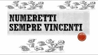 TABELLA NUMERETTI VINCENTI FEBBRAIO 2024 [upl. by Eolcin]