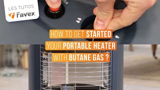 TUTO How to get started your portable heater with Butane gas [upl. by Aretak]