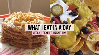 VEGAN WHAT I EAT IN A DAY 2  Met oa bananen havermout pannenkoekjes en loaded nachos [upl. by Javed]