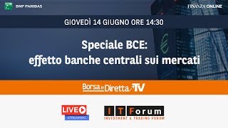 Speciale BCE effetto banche centrali sui mercati [upl. by Shirberg]