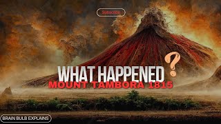 What happened Mount Tambora 1815  The largest Eruption of mount Tambora [upl. by Maurilla]