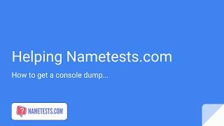 Problems With Playing Nametestscom See Here How To Debug Nametest Get Help Here [upl. by Evin]