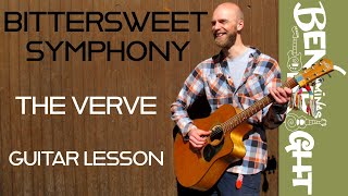 Bittersweet Symphony  The Verve  Guitar Lesson [upl. by Schwing]