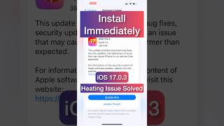 iO7 1703 Heating Issue Solved ios17 apple shorts viral [upl. by Gibbon]