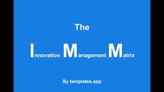 Innovation Management Matrix [upl. by Rehpotisrhc]