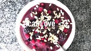 BREAKFAST ACAI BOWL Recipe  my Favourite HEALTHY TOPPED ACAI [upl. by Blader]