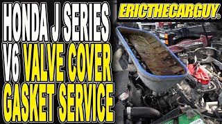 Honda J Series V6 Valve Cover Gasket Replacement [upl. by Uah110]