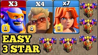 super bowler  valkyrie  druit attack strategy II best th16 attack strategy clash of clans [upl. by Nileak773]