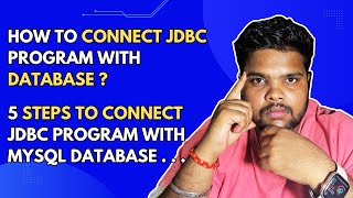 How to Connect JDBC Program with MySql Database  JDBC Connection Program  Advance Java Concepts [upl. by Eislek58]