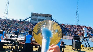 Airline High School Band 2024  DeRidder Marching Festival  Mellophone Cam [upl. by Alyl]