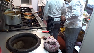 Indian Restaurant Kitchen Is this Busy and Fast Action at Taste of India Drummond Street London [upl. by Osnohpla]