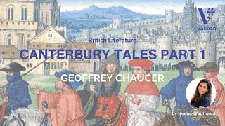 The Canterbury Tales Part 1  Geoffrey Chaucer  NET  SET  British Literature  Heena Wadhwani [upl. by Py]