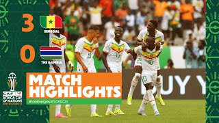 HIGHLIGHTS  Senegal 🆚 The Gambia TotalEnergiesAFCON2023  MD1 Group C [upl. by Aneahs]